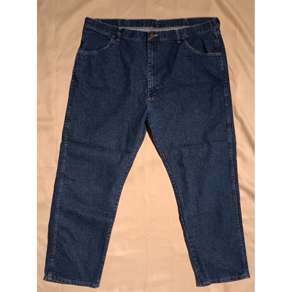 Wrangler Relaxed Fit Jeans Men’s 42x30 Blue Denim Straight Leg Classic Western